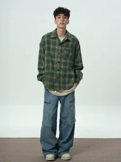 Discount Faded Brushed Flannel Shirts