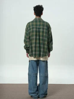 Discount Faded Brushed Flannel Shirts