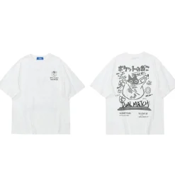 Online Kanji Cat Tee T-Shirts