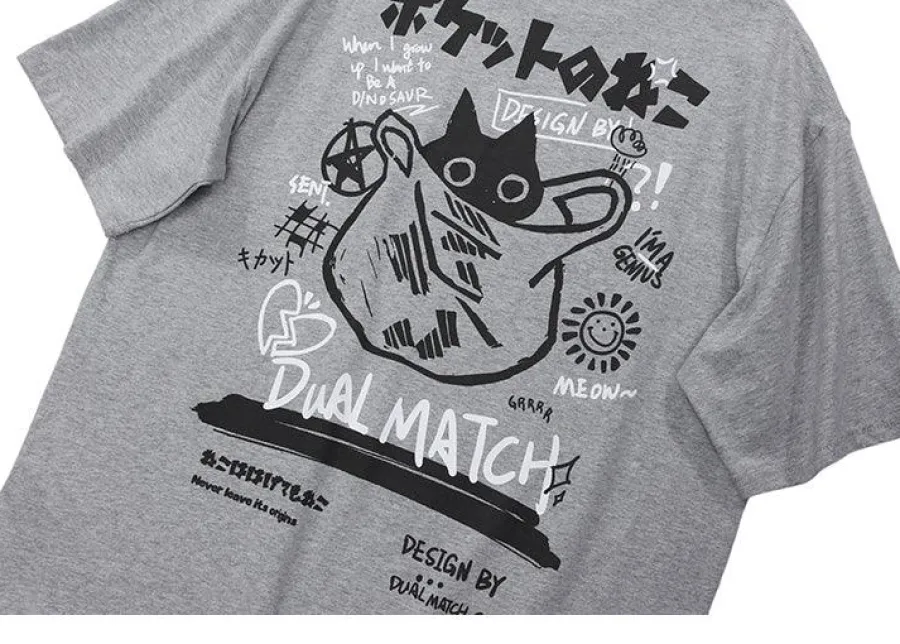 Online Kanji Cat Tee T-Shirts