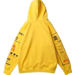 Discount Kanji Graffiti Hoodie Hoodies