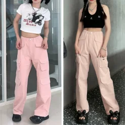Discount Light-Toned Cargo Pants Pants