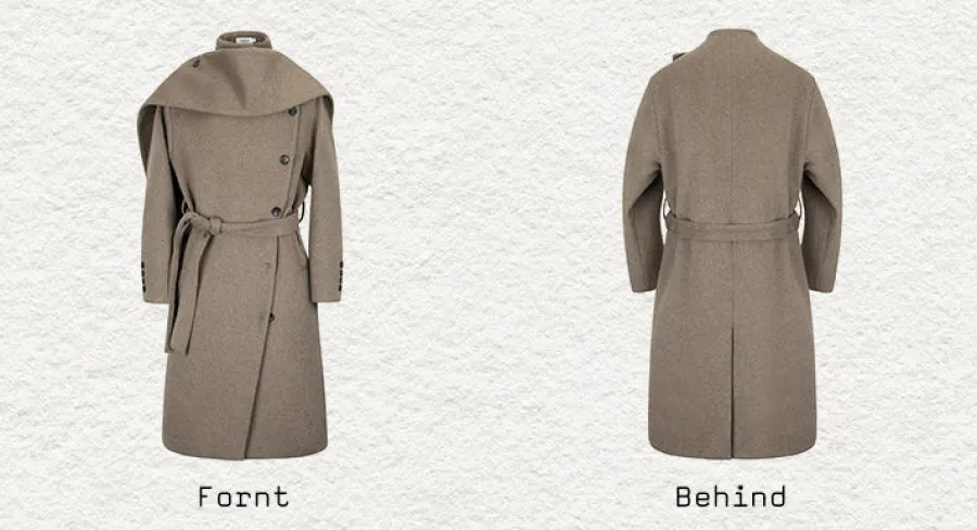 Sale Avant-Garde Modular Wool Overcoat Jackets