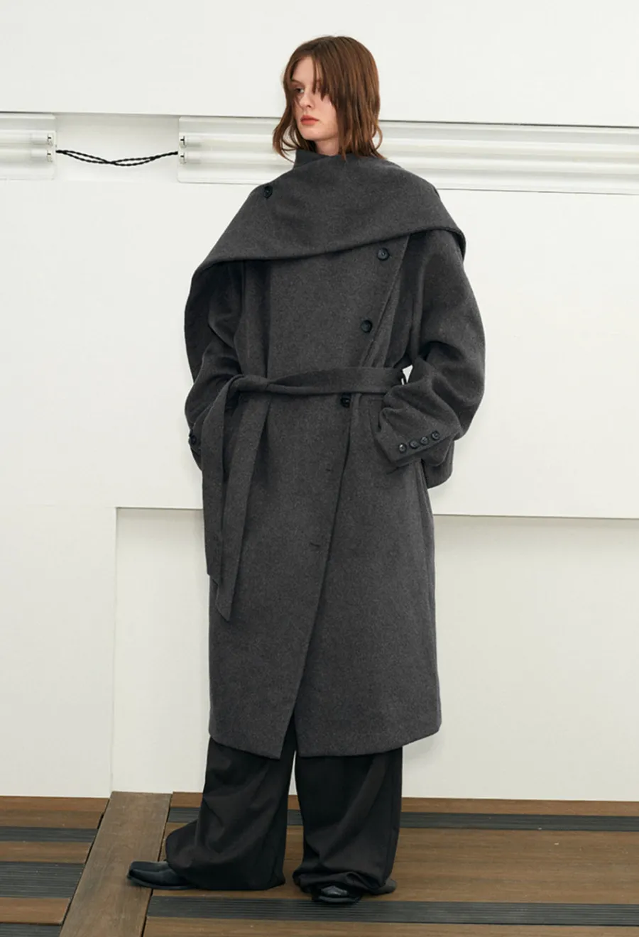Sale Avant-Garde Modular Wool Overcoat Jackets