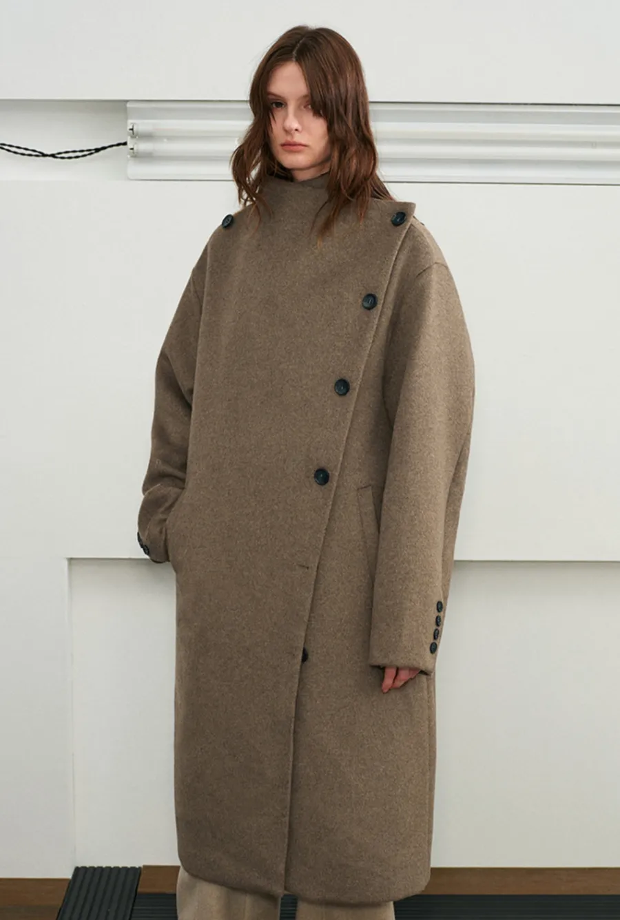 Sale Avant-Garde Modular Wool Overcoat Jackets