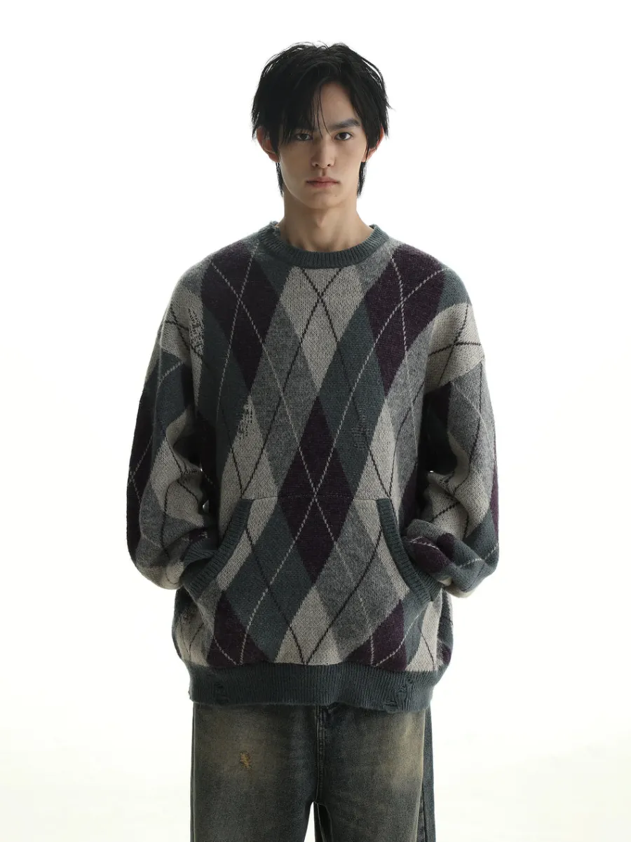 Discount Argyle Sweater Sweaters