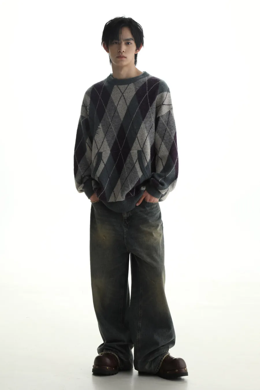 Discount Argyle Sweater Sweaters
