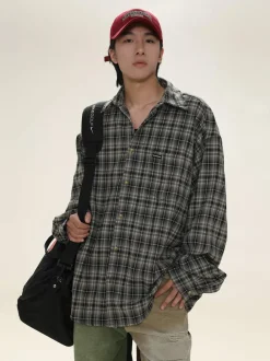 Online Boxy Plaid Carpenter Shirt Shirts