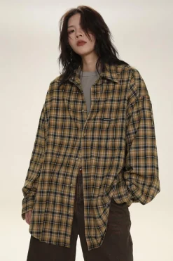 Online Boxy Plaid Carpenter Shirt Shirts