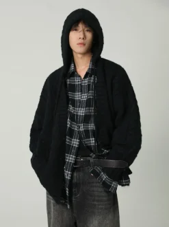 Clearance Edith Knit Hooded Cardigan Sweaters