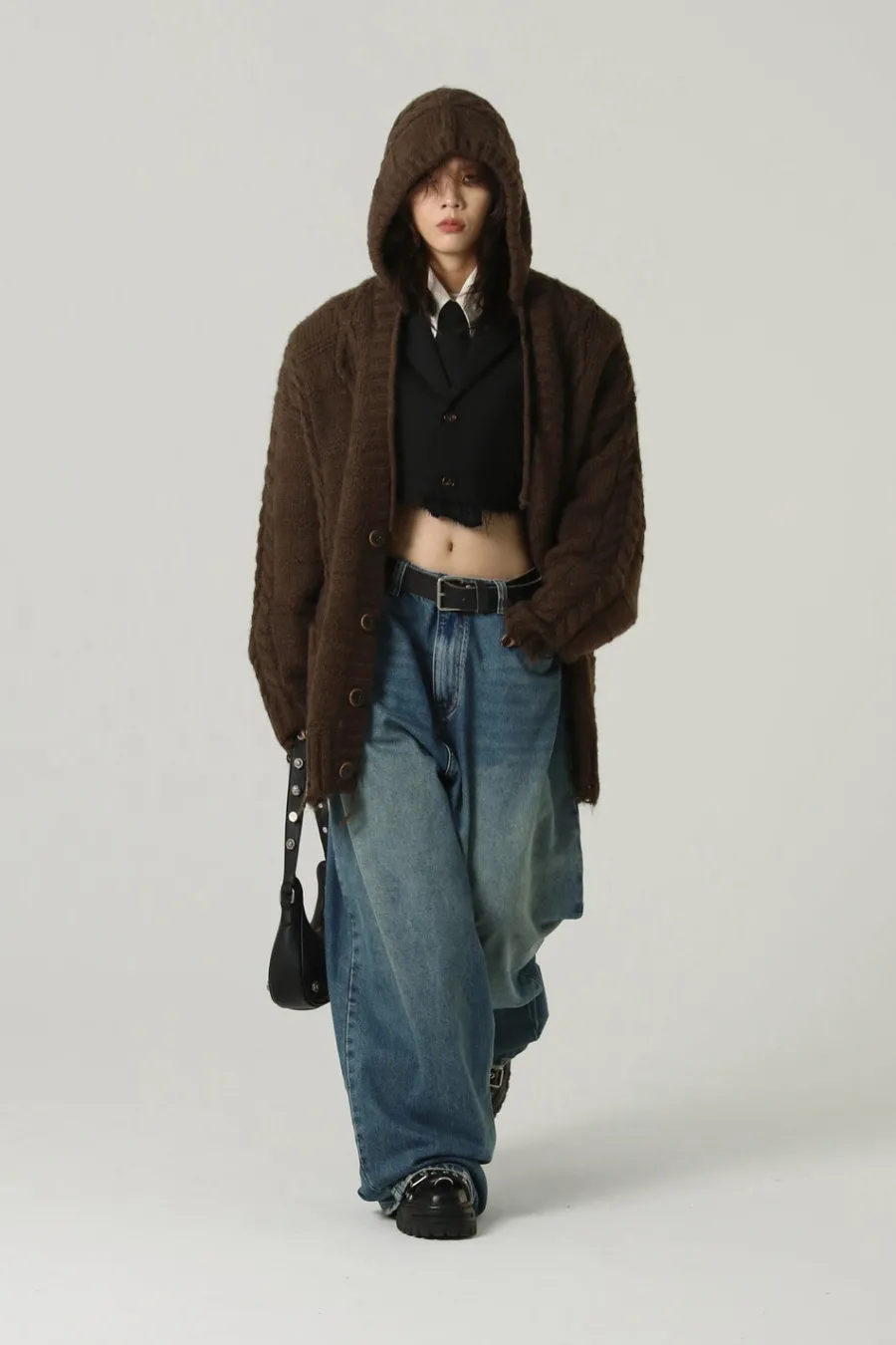 Clearance Edith Knit Hooded Cardigan Sweaters