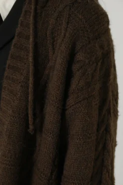 Clearance Edith Knit Hooded Cardigan Sweaters