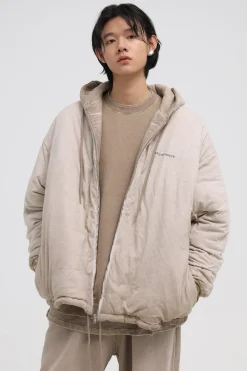 Sale Hood Padded Zip Up Jacket Jackets