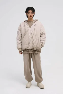 Sale Hood Padded Zip Up Jacket Jackets