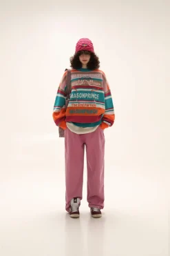 Discount Multi Color Alpaca Knit Sweater Sweaters
