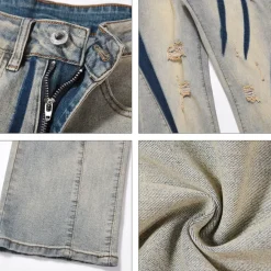 Clearance Scratch Ripped Jeans Jeans