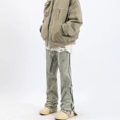 Fashion Split Cut Zipper Pants Pants | Jeans