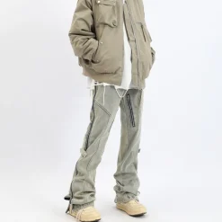 Fashion Split Cut Zipper Pants Pants | Jeans