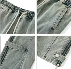 Fashion Split Cut Zipper Pants Pants | Jeans
