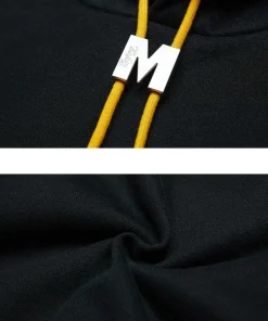 New M Buckle Drawstring Hoodie Hoodies