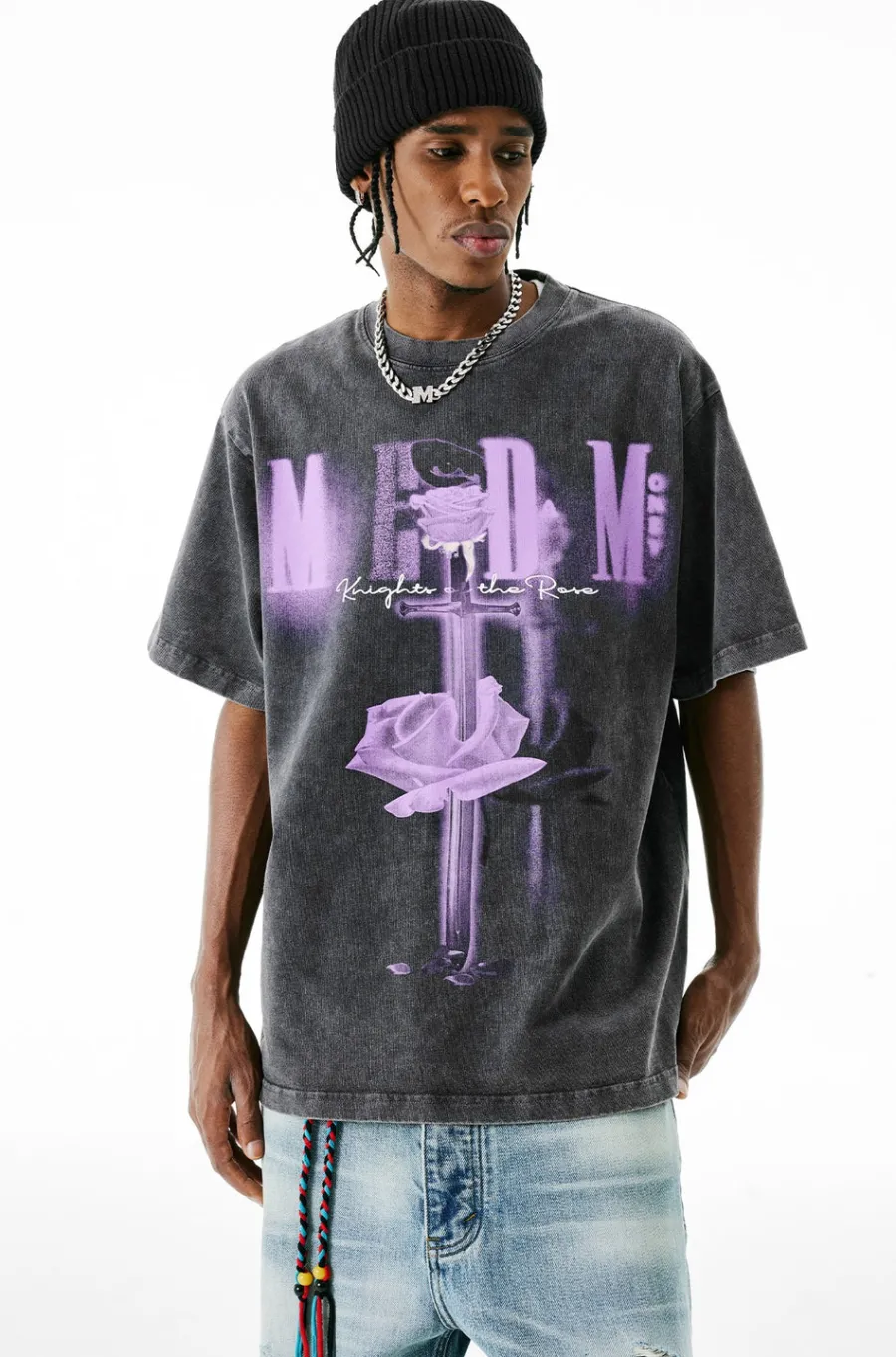 Online Vintage Washed "Sword & Rose" Tee T-Shirts