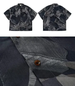 Fashion Boxy Cut Lotus Shirt Shirts