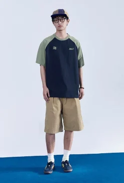 Outlet Contrast Sleeve Tee T-Shirts