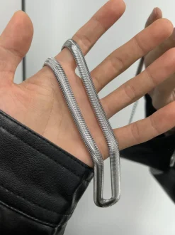 Online Wide Snake Chain Necklace Accessories