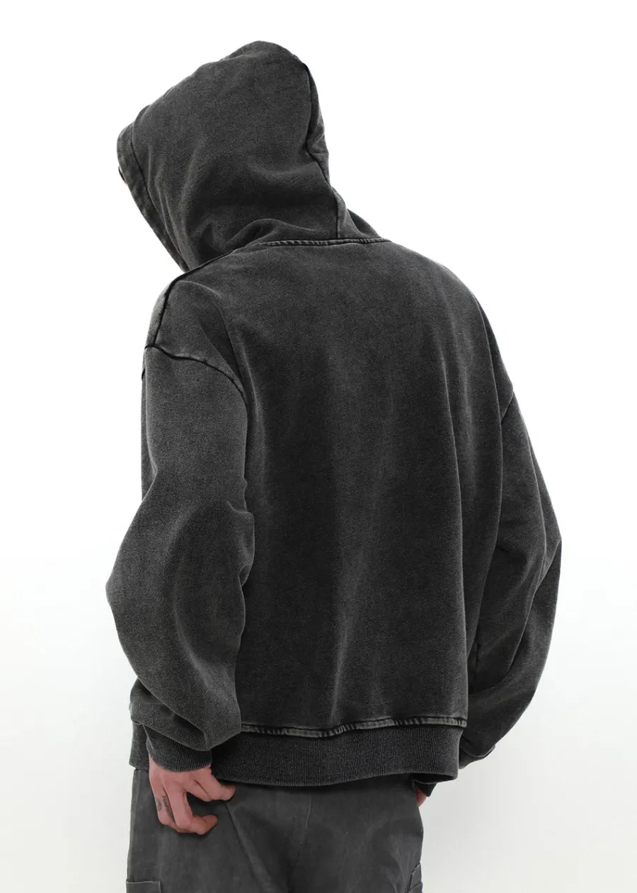 Outlet Heavyweight Vintage Washed Zip Jacket Jackets