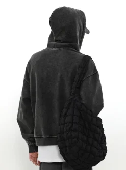 Outlet Heavyweight Vintage Washed Zip Jacket Jackets