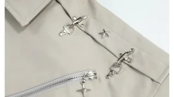 Outlet Star-Studded Bomber Jacket Jackets