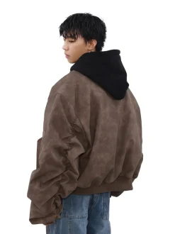 New Vintage Faded Bomber Jacket Jackets