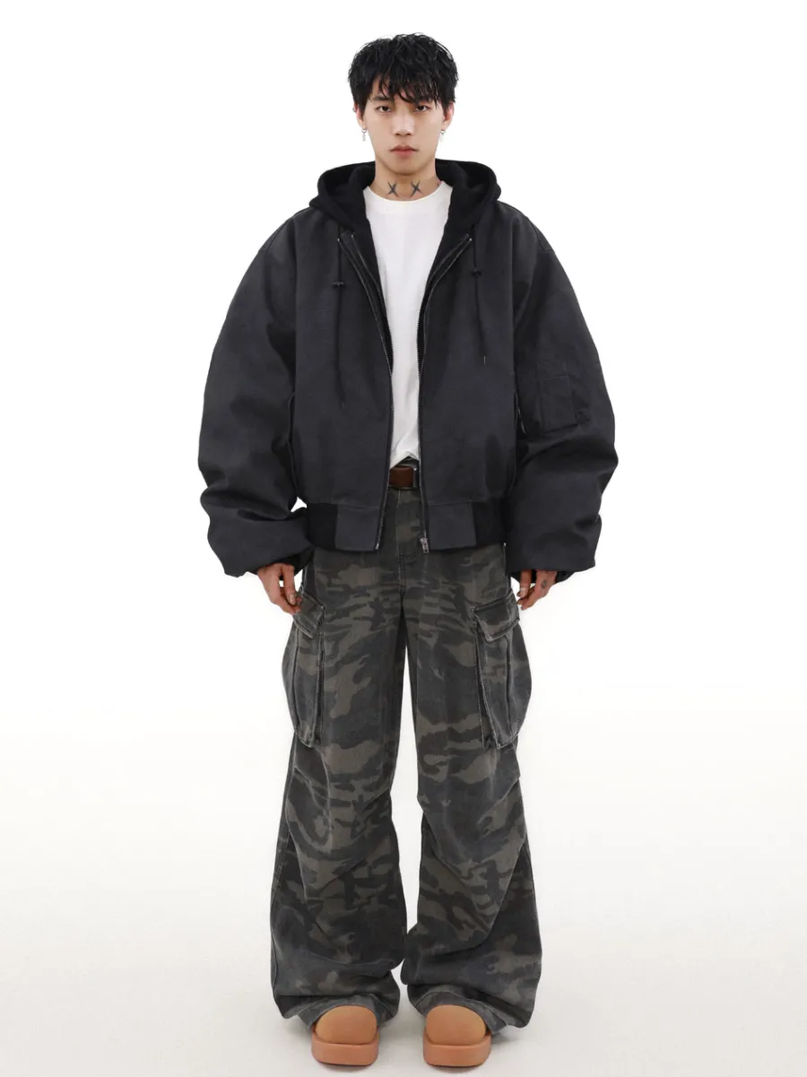 New Vintage Faded Bomber Jacket Jackets