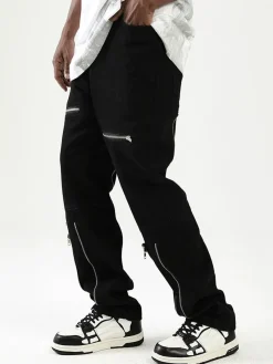 Sale Parallel Zip Jeans Pants | Jeans