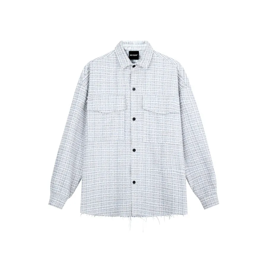 Discount Raw Edge Tweed Flannel Shirts | Jackets