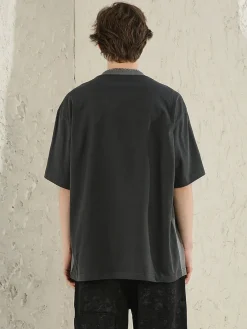 Discount Two-Tone Spliced Tee T-Shirts