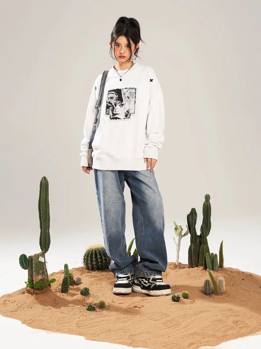 Outlet "Visions" Collage Sweater Sweaters