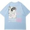 Fashion Palm Springs Anime Girl Tee T-Shirts