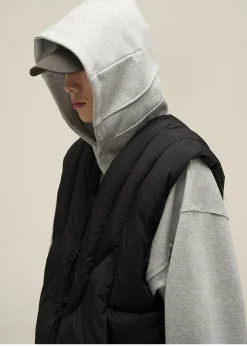 Fashion Paneled Puffer Vest Jackets