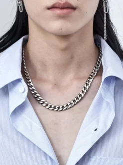 New Classic Curb Chain Necklace Accessories