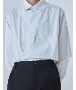 Online Deconstructed Long Sleeve Polo Shirts
