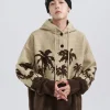 Best "King Palm" Knit Hoodie Hoodies