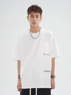 Online Mood Embroidered Tee T-Shirts