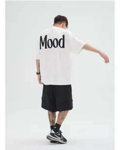 Online Mood Embroidered Tee T-Shirts