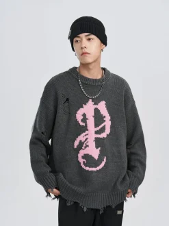 Best Mosaic P Knit Sweater Sweaters