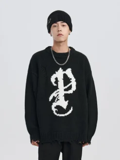 Best Mosaic P Knit Sweater Sweaters