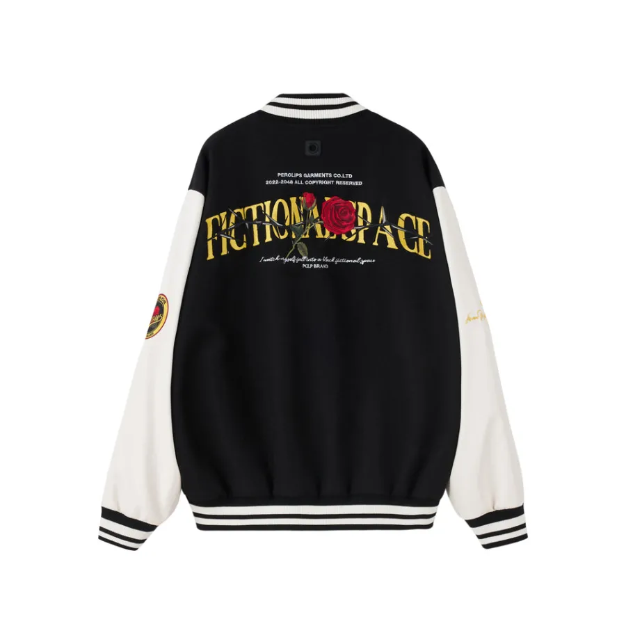 Outlet "Roses & Thorns" Varsity Jacket Jackets