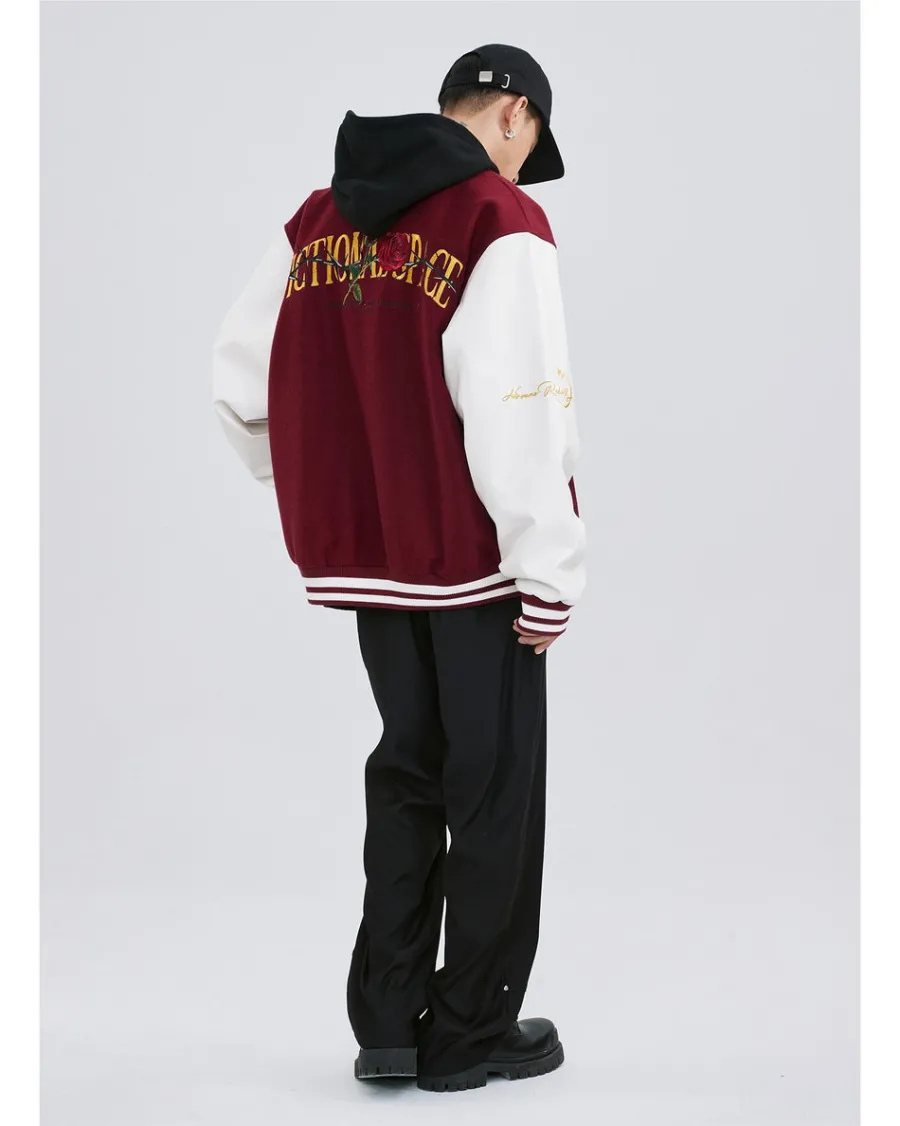 Outlet "Roses & Thorns" Varsity Jacket Jackets
