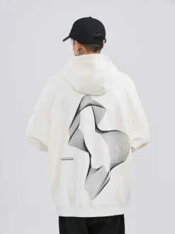 Fashion Wave Length Hoodie Hoodies