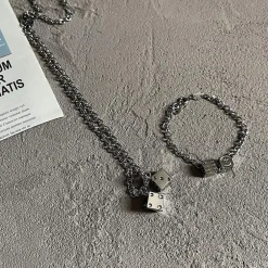Discount Double Dice Necklace Accessories
